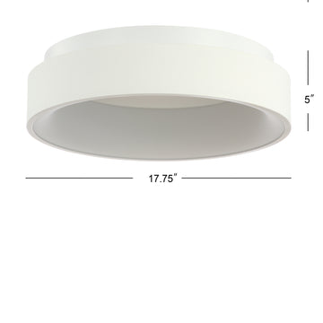 Ring 17.7" Integrated LED Flush Mount Ceiling Light - JONATHAN Y